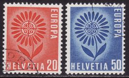 Satz SBK-Nr. 410-411 (Europa 1964) gestempelt