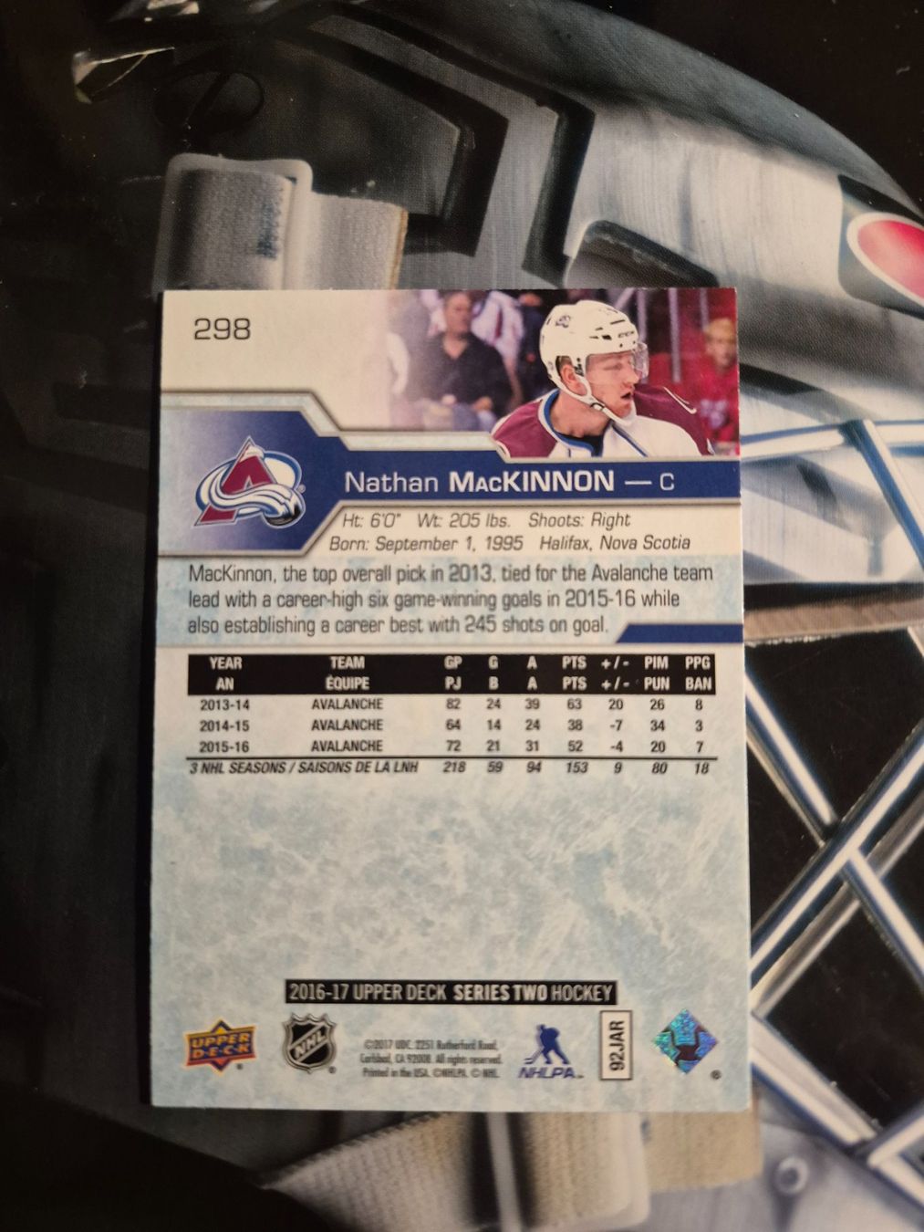 NHL Carte collezionabili: NHL Nathan MacKinnon Colorado Avalanche – Usato da Treiten venduto da Sauber73 1