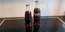 coca-cola glasflaschen voll selten antik