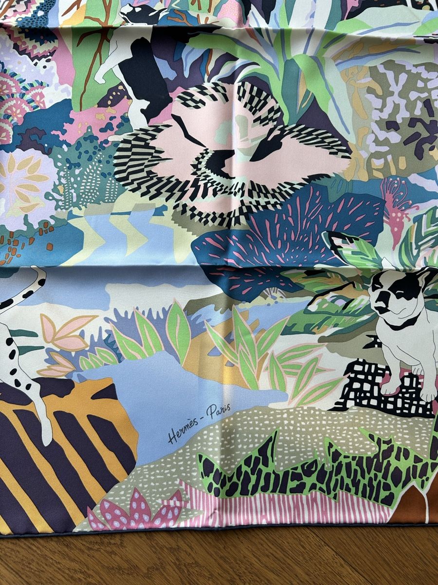 Hermès Foulards, Tücher & Schals: Carré Hermès En liberté ! 90 – Gebraucht aus Lully VD von Garance040 5