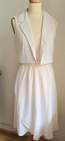 Robe cache coeur rose poudré, taille S