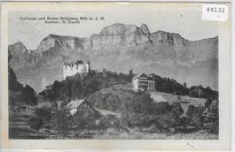 Kurhaus und Ruine Gräplang
