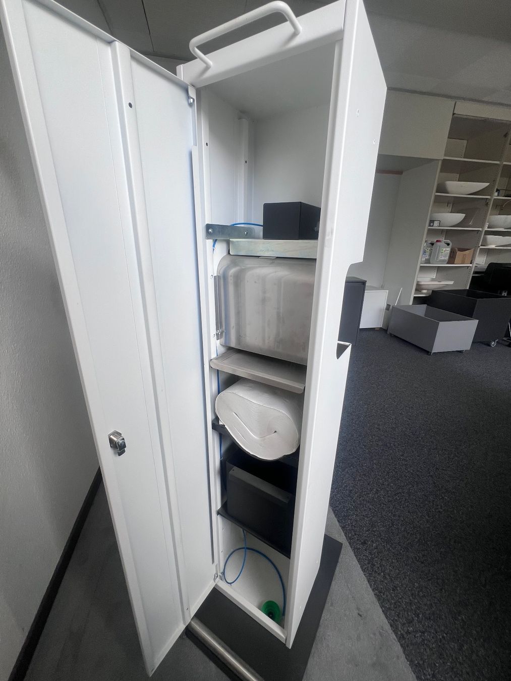 Altro in Decorazioni & Accessori: Desinfektionsständer mit Papiertuchspender & Abfalleimer – Nuovo (secondo la descrizione) da Reinach BL venduto da tba_2gyj 3