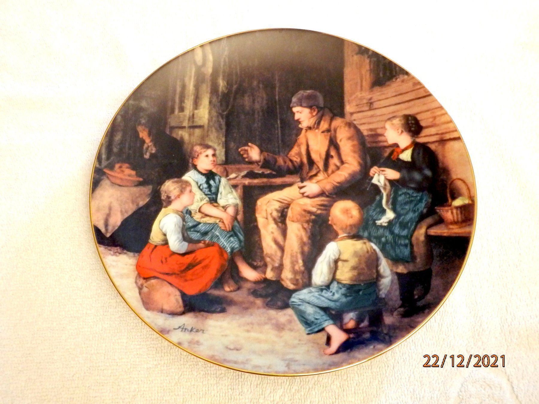 Piatti: Albert Anker, Wandteller, Auflage limit. – Nuovo (secondo la descrizione) da Ueberstorf venduto da dinbau