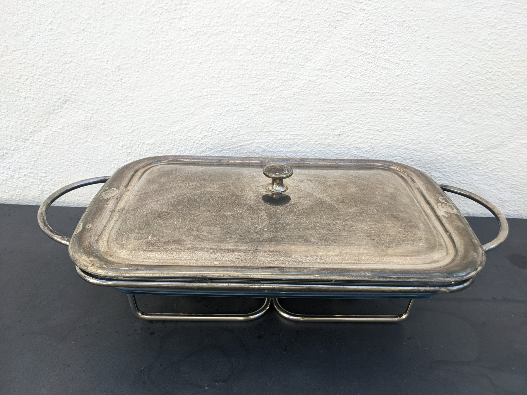 Elettrodomestici da cucina: Gratinform Servierplatte Set aus Glas mit Deckel u. Rechaud – Usato da Ermatingen venduto da trendyquitaeten