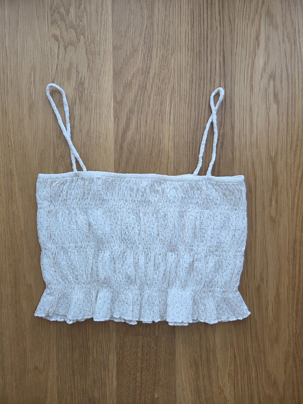 Mango Top: Mango Trägertop Top milchweiss ecru S – Usato da Au ZH venduto da tis_8fmn 1