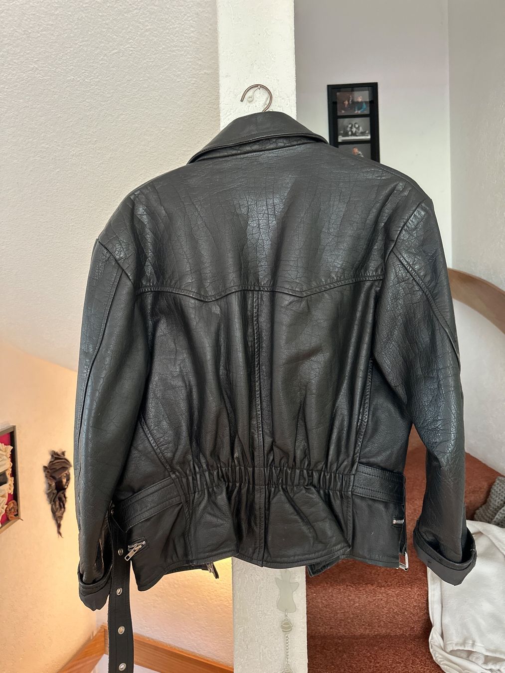 Jacken: Schwarze Lederjacke, Grösse L; No Name; Echt Leder – Gebraucht aus Hinwil von Wutu 4