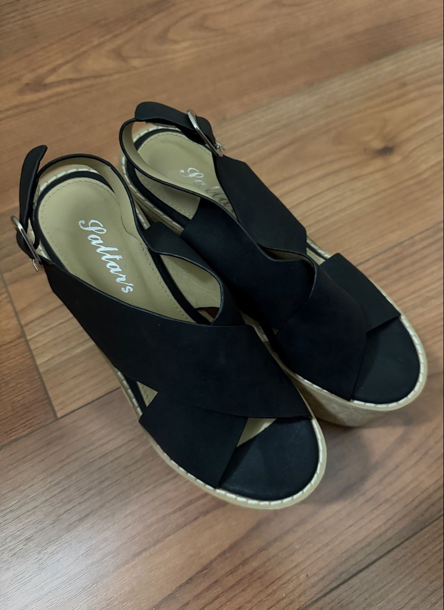 Scarpe da donna: Black Platform Block Heel Sandals Size 36 – Usato da Dänikon ZH venduto da RAFIMIKI 1