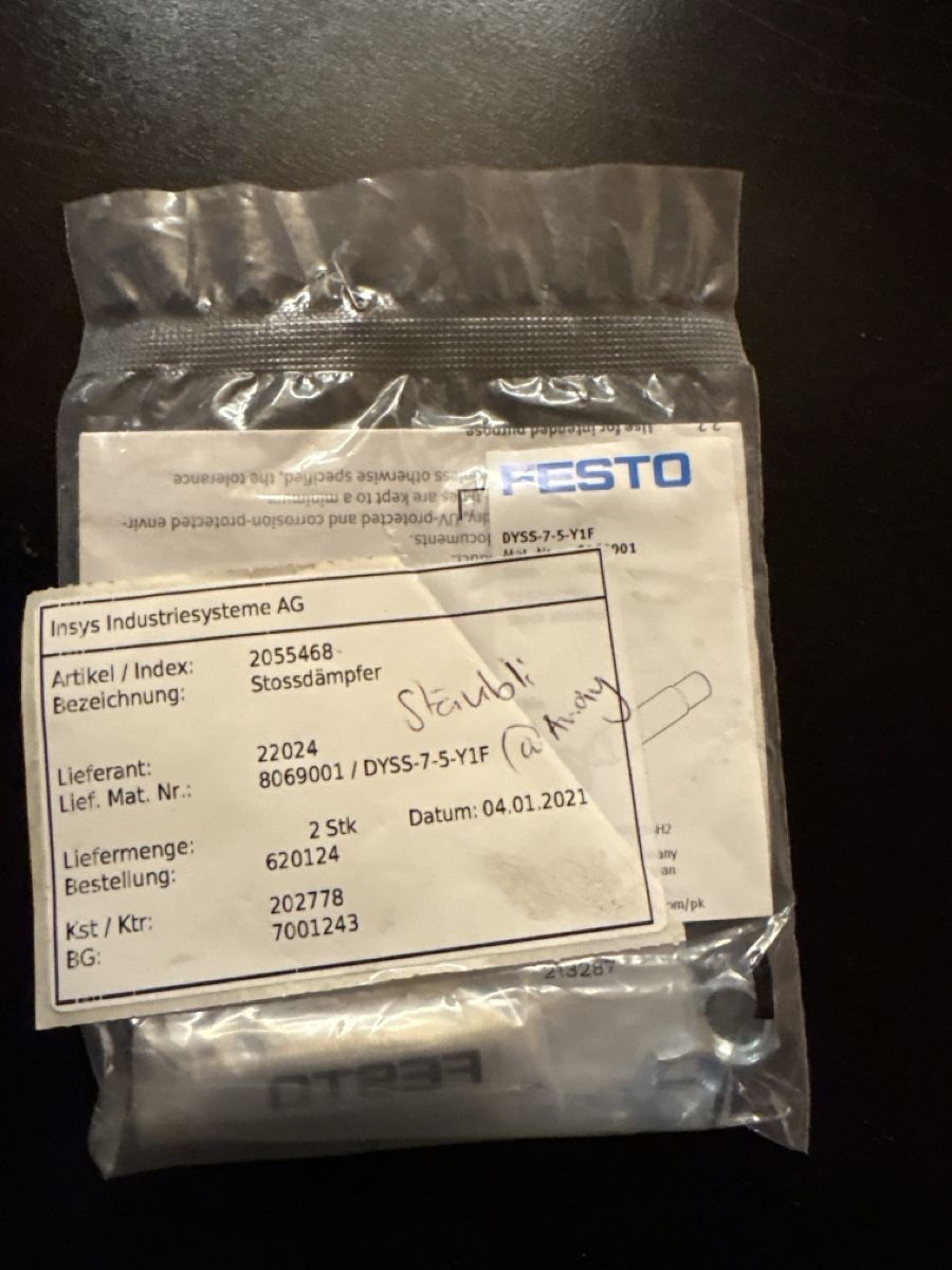 Attrezzature mediche: FESTO amortisseur – Nuovo e nell'imballaggio originale da vionnaz venduto da CFC_b48