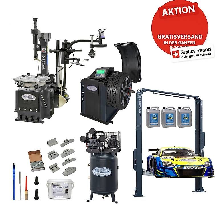 Piattaforme elevatrici & Crick: Pro Autolift Set Werkstatt Set Comfort II Grau – Nuovo e nell'imballaggio originale da Rüthi (Rheintal) venduto da Toptool-3