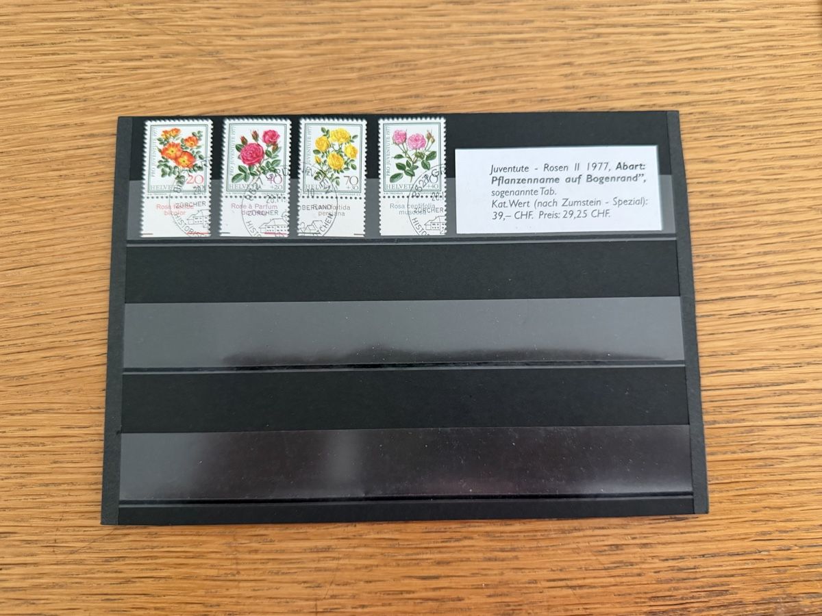 Alle Briefmarken: 13 Steckkarten mit Pro Juventute Marken mit Bogenrand – Gebraucht aus Murgenthal von Tina_4055 9