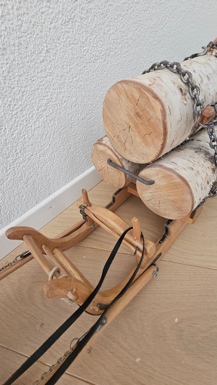 Schlitteln: Zugpferd mit Holzschlitten – Gebraucht aus Lostorf von herbst84 8
