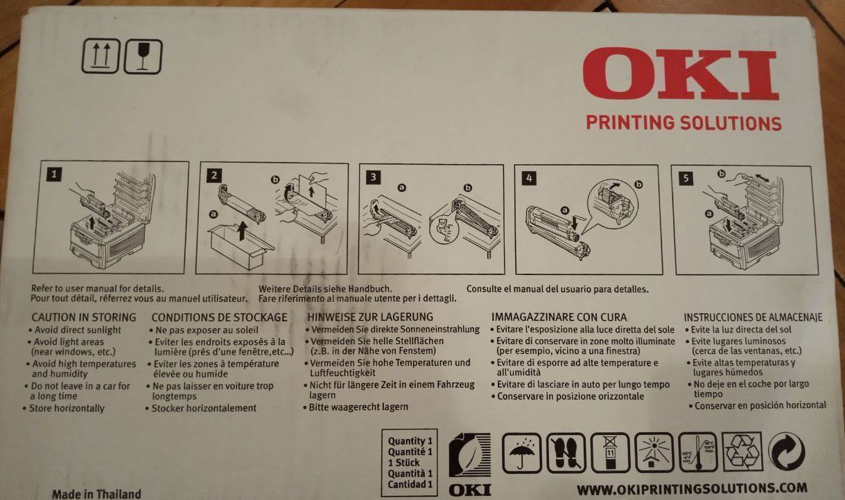 Oki Druckerpatronen & Toner: OKI Bildtrommel Drum C5850/C5950 Cyan Drucker Toner – Neu und originalverpackt aus st.gallen von Strubili 2