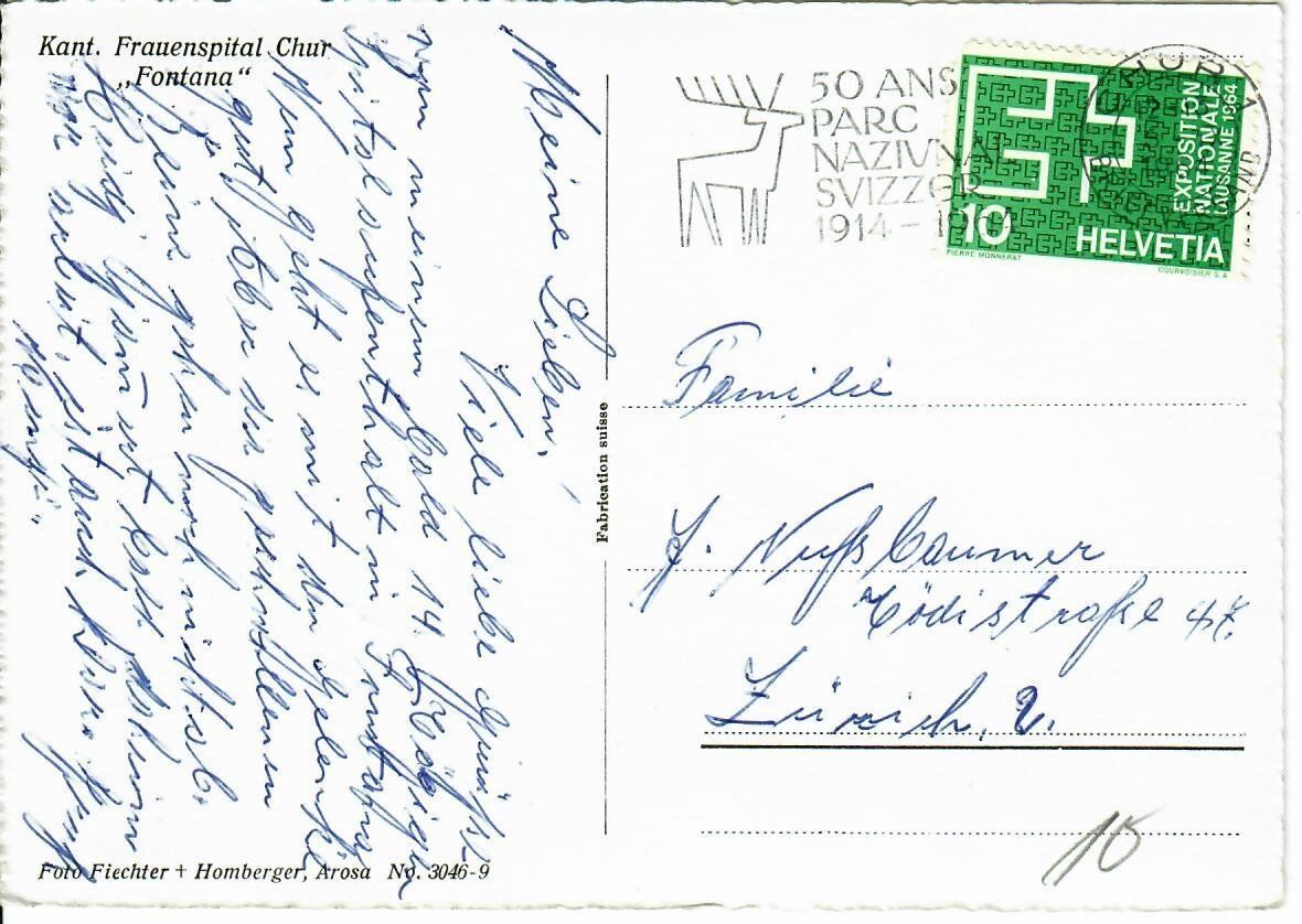 Cartoline postali: Chur – Usato da Hochdorf venduto da Ziegel-16 1