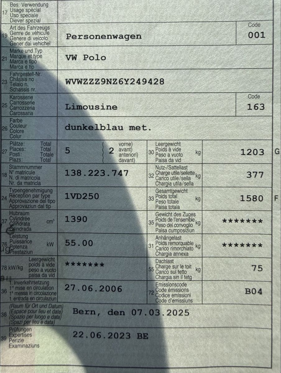 VW Automobili: VW Polo 1.4 Mit Wenig KM – Usato da Bazenheid venduto da zku_nsq6 6