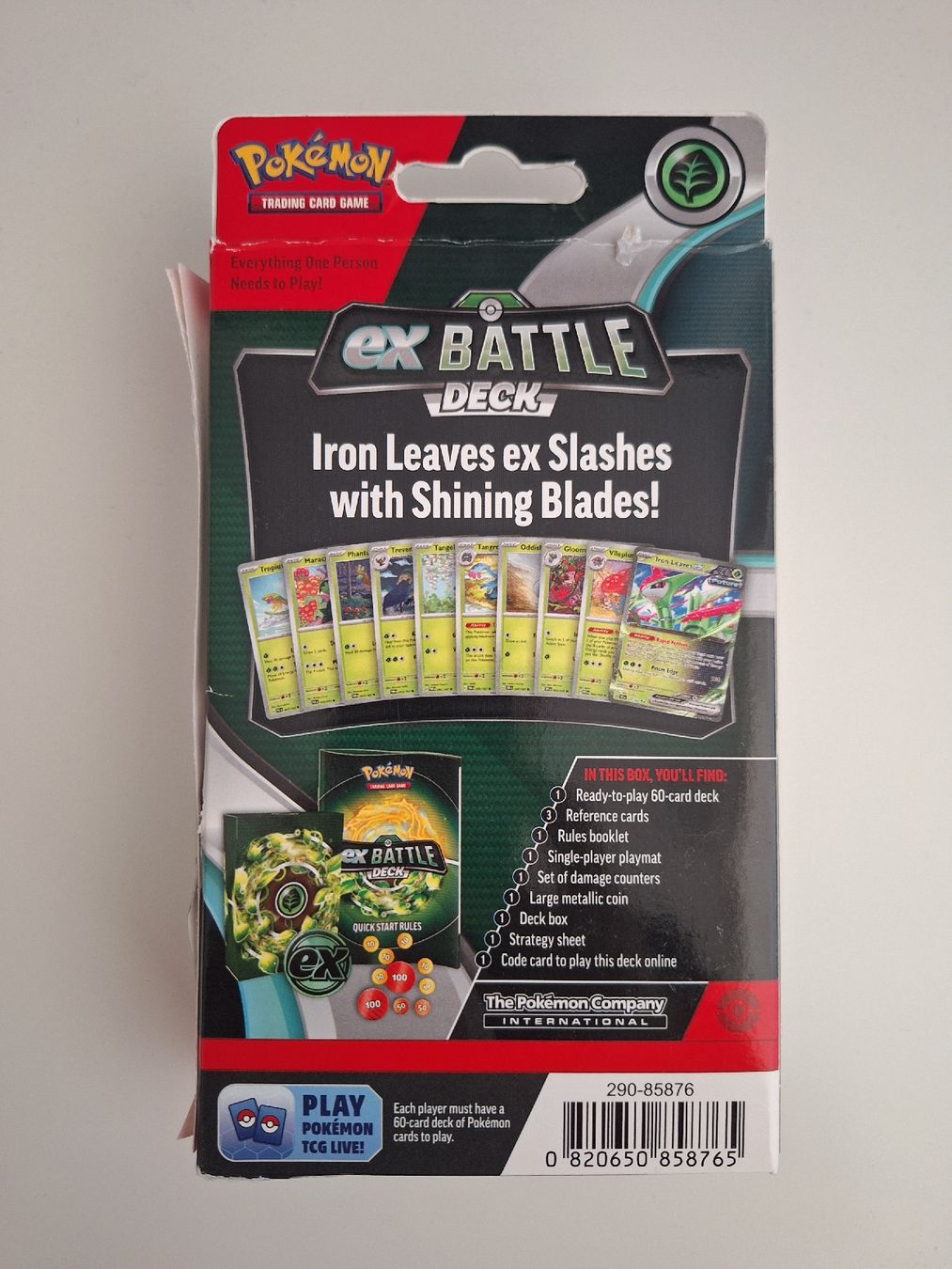 Pokémon Carte collezionabili: Pokémon Iron Leaves EX Battle Deck – Nuovo (secondo la descrizione) da Kölliken venduto da ichiban01 1