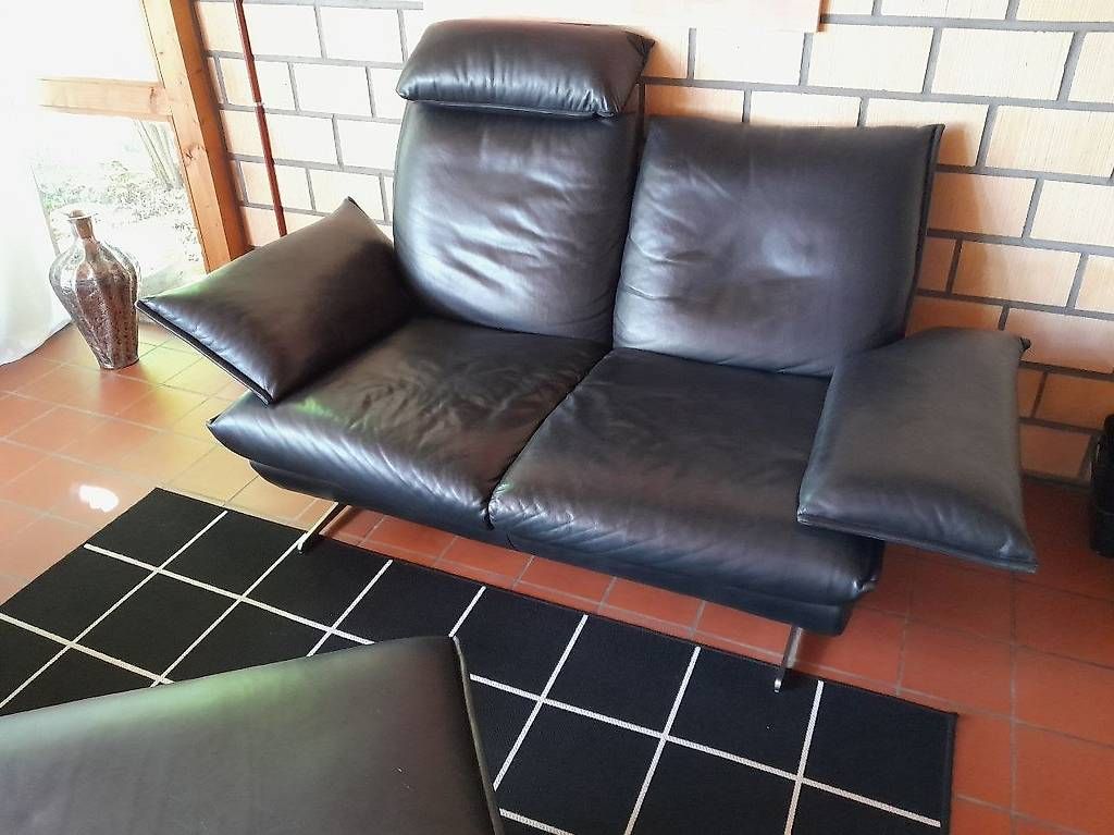Divani: Leder Sofa inkl. Hocker – Usato da Lupfig venduto da soleluna86 4