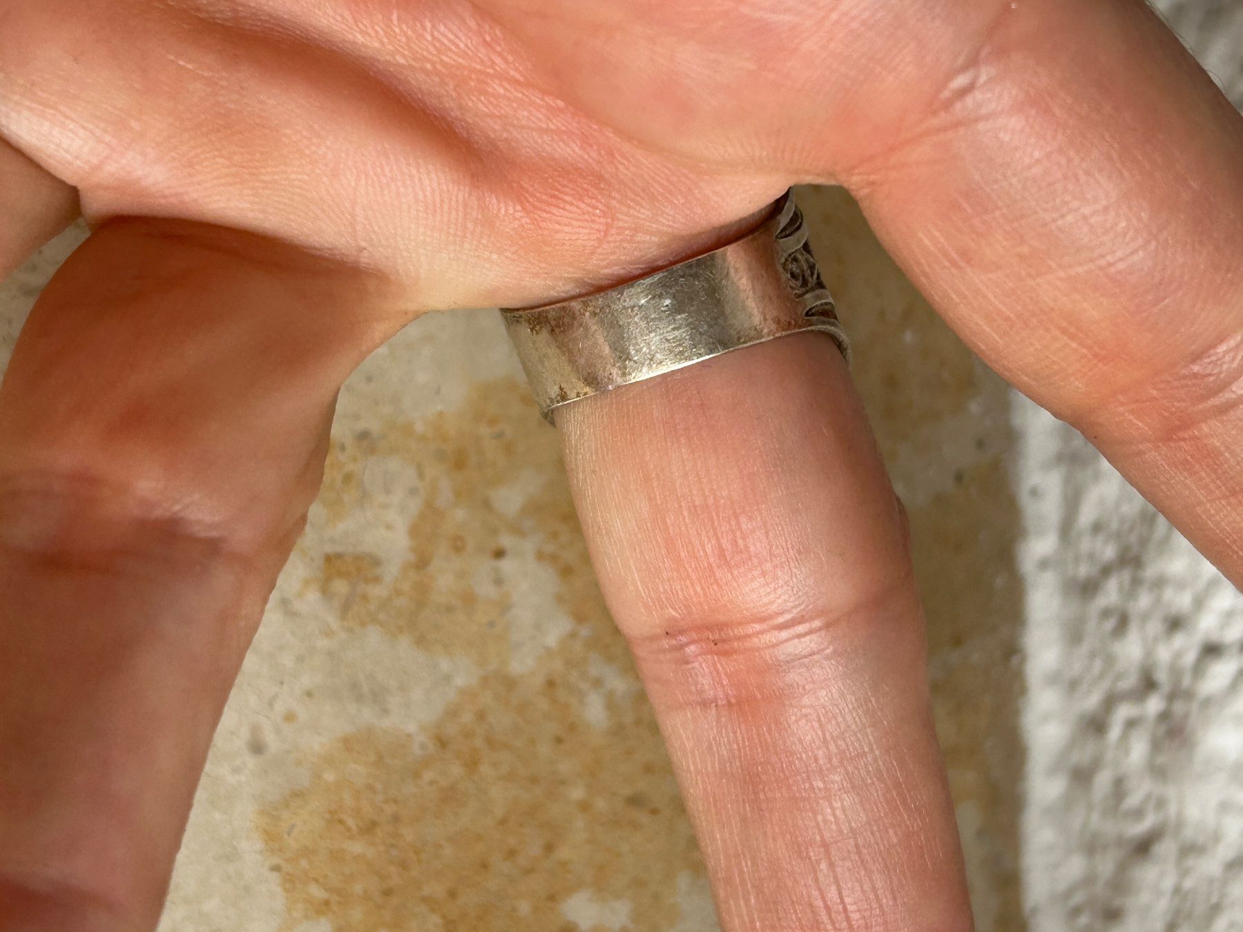 Anelli: Vintage Ring mit Mondstein, 925er Silber, filigran – Usato da Basel venduto da bellespirit 6