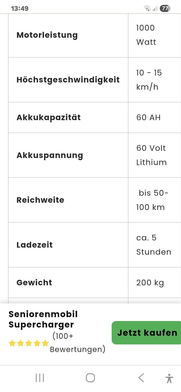 Elektromobile: Seniorenmobil – Gebraucht aus Liebefeld von ava_wjd9 6