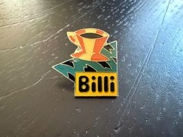 Billi Kaffeebohnen Tasse Email Pin - Seltenes Sammlerstück!