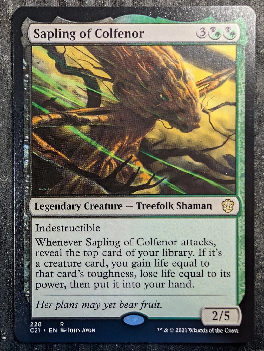 Magic The Gathering Carte collezionabili: Sapling of Colfenor - MtG - EN – Usato da Bolligen venduto da Gurkenfeld
