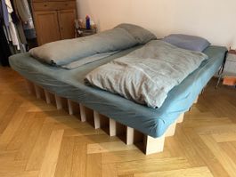 RIAB Kartonbett 200x200cm Familienbett