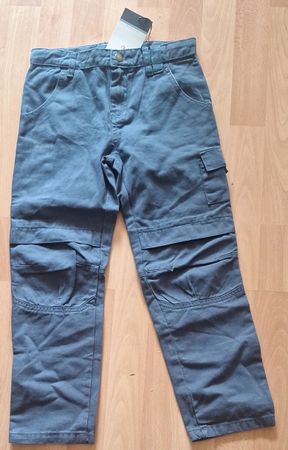 Pantalon cargo bleu garçon neuf 122/128