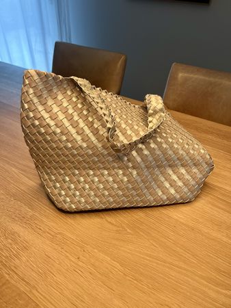 Tote Bag Ilse Jacobsen taupe, grau metallic