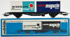 Märklin 84670 DB Container Tragwagen 1. Märklin Magazin 1990