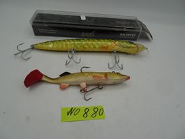 Hecht (30cm) und Gummi-Hecht (20cm) zum Angeln (NEU!)