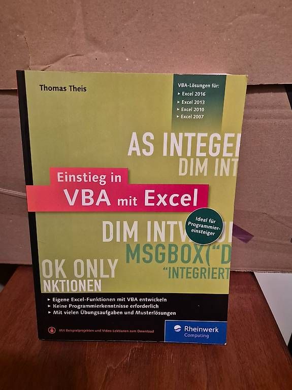 Libri: Einstieg in VBA mit Excel (4. Auflage) – Usato da Allschwil venduto da BiHoh