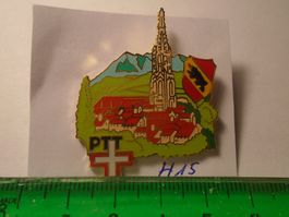 1 Seltener PTT Pin Schweiz mit Bär Wappen (H15)