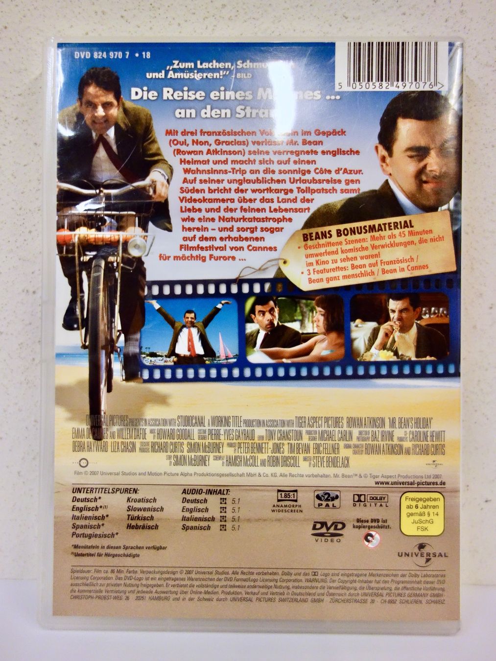 Tutti i DVDs: DVD MR. BEAN MACHT FERIEN - ROWAN ATKINSON – Usato da Kerzers venduto da wisaundso 1