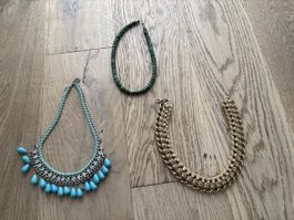 Modeschmuck Halsketten Set, 3 Stück, Top Zustand!