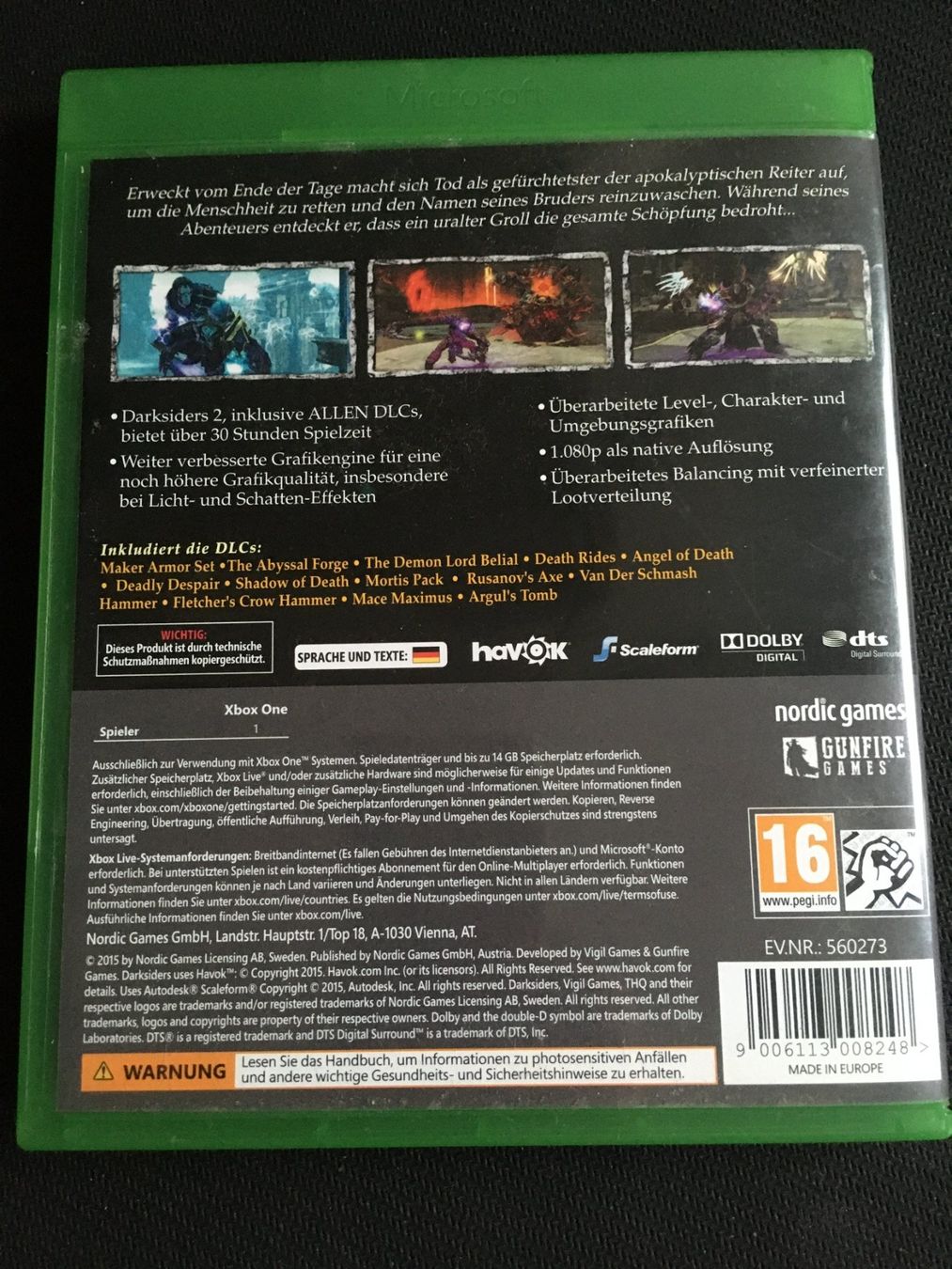 Microsoft Giochi: Darksiders 2 - Initive Edition für Xbox One – Usato da St.Gallen venduto da sjosjo 1