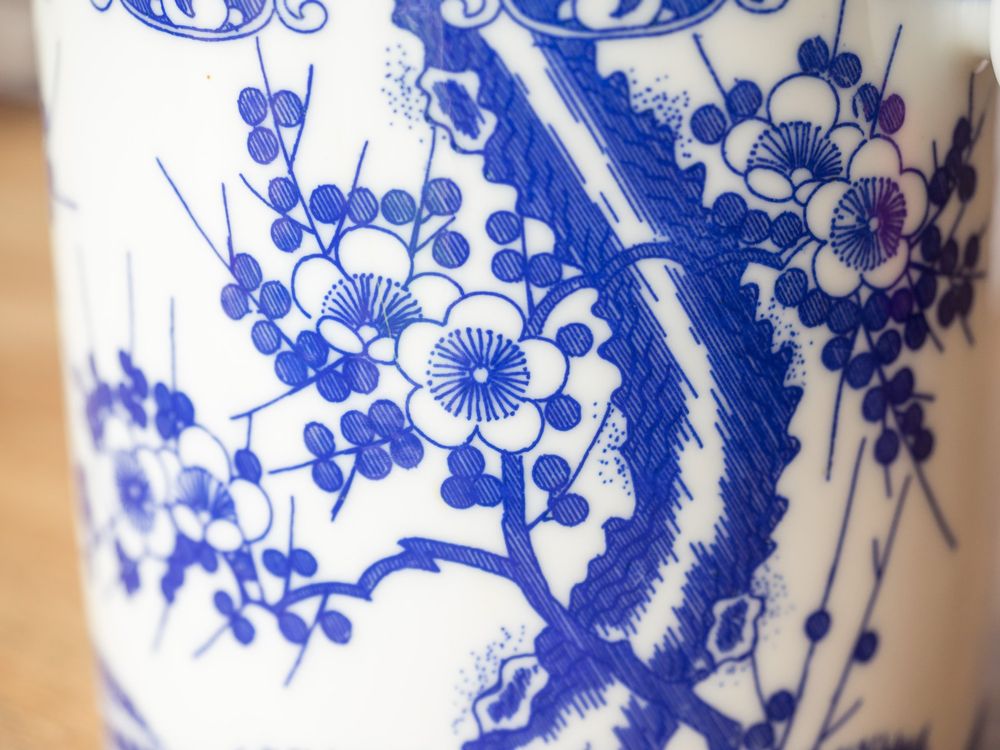 Teetablett Japanisches Design – Mit Kirschblütenmuster, 25,4 X 16 Cm, Aus Robustem Kunststoff
