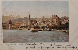 LUZERN - Gruss aus Luzern - Dampfschiff - 1902