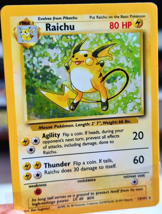 Raichu Holo Base Set Wotc En Pl Kaufen Auf Ricardo