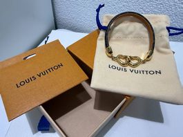 Louis Vuitton Armband Bracelet Say Yes Braun Gold OVP Top