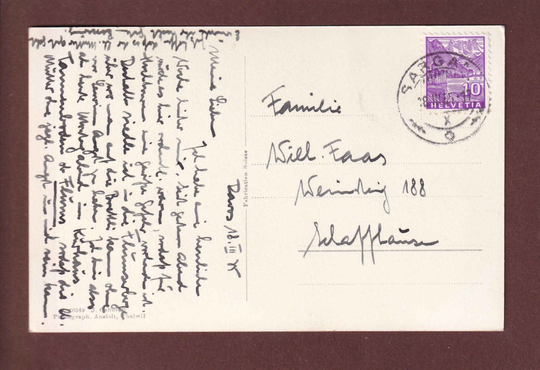 Cartoline postali: Davos - PARSENN-WEISSFLUHJOCH - 1935 – Usato da Pully venduto da nicecards 1