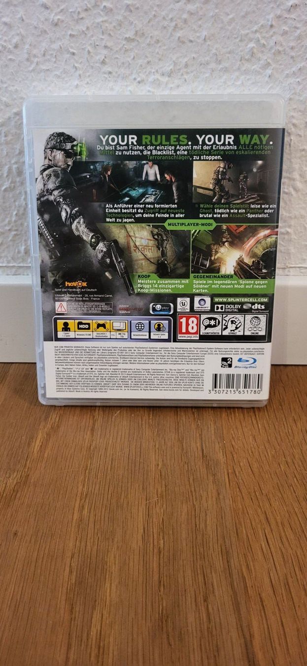 Sony Giochi: PS 3 - Splinter Cell Blacklist – Usato da Münsingen venduto da Heroism2010 1