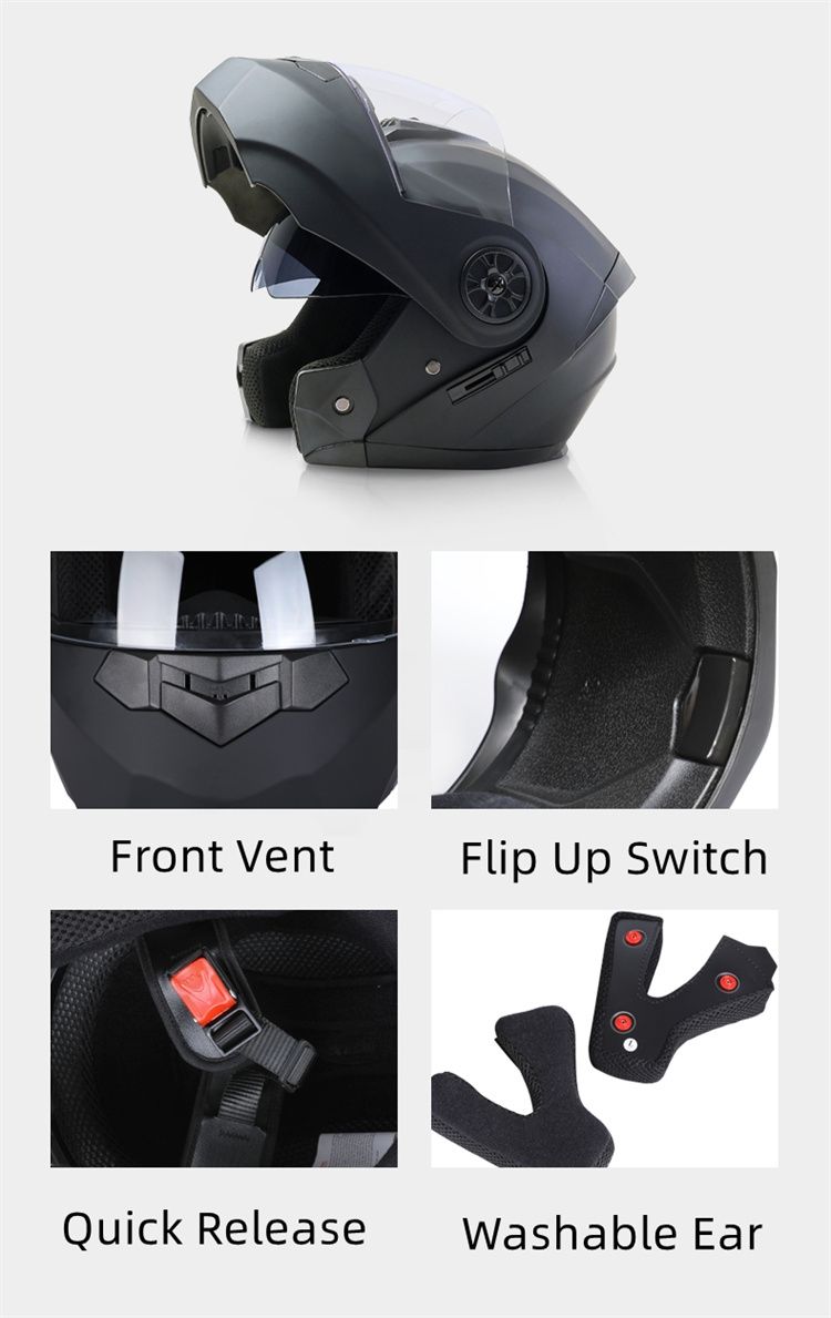 Caschi & visiere: Motorrad Klapphelm BLD Doppelvisier Helm Grau Silber Maximal – Nuovo e nell'imballaggio originale da Suhr venduto da sjay.Cv 7