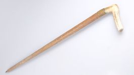 Vintage Wanderstock Hirschhorn Messing Bergstock 82cm