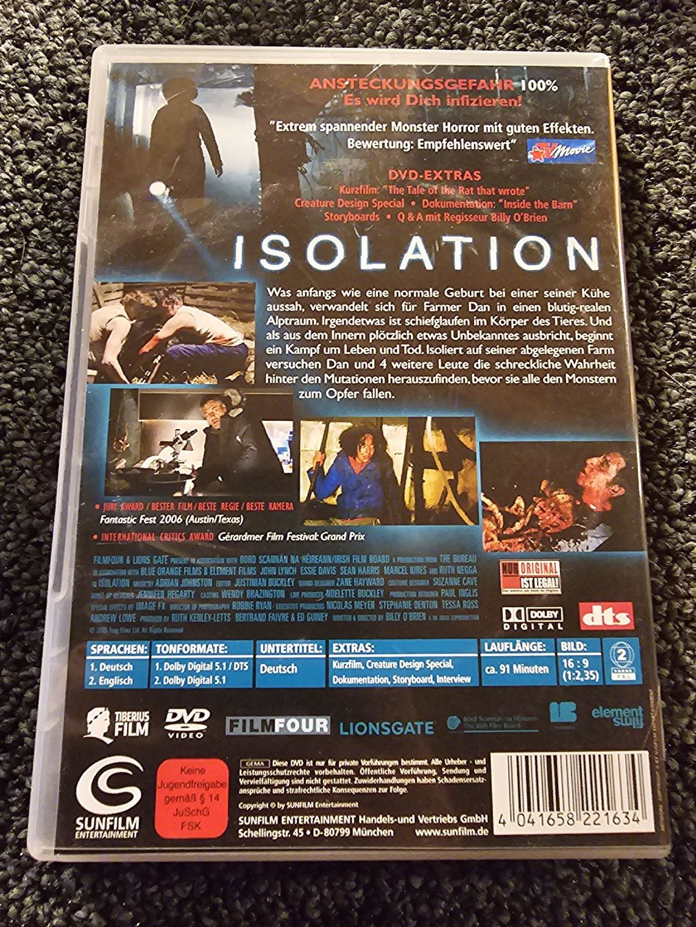 Tutti i DVDs: Isolation - Special Edition (19019) – Usato da Ruswil venduto da jan_bxl5 1