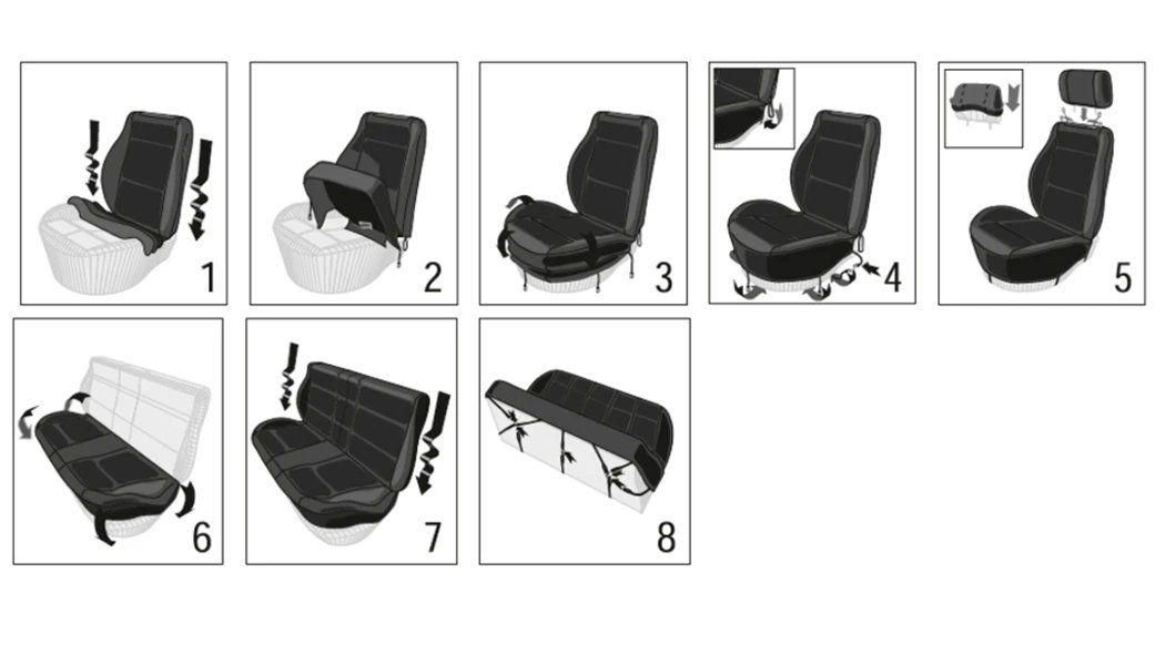 Tutti pezzi di ricambio auto: NEU Autositzbezug Set Universal Stoff / housse siège auto – Nuovo e nell'imballaggio originale da Isérables venduto da Wishlist 3