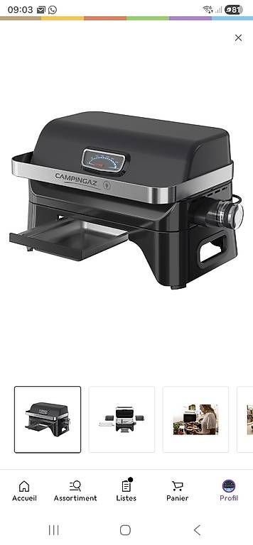 Grils: Grill campingaz attitude 2go électrique  – D'occasion à Yvonand par jonge