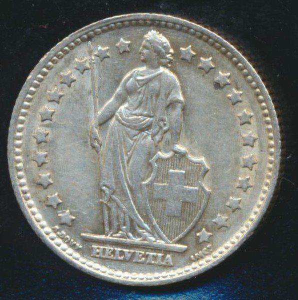 Tutti le monete: 1 Fr. 1955 vz+ – Nuovo (secondo la descrizione) da Roggwil BE venduto da Stampdealer3 1