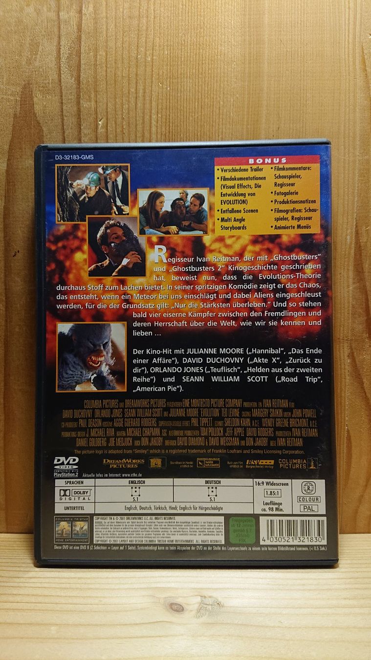 Tutti i DVDs: EVOLUTION DVD mit David Duchovny – Usato da Wilderswil venduto da Exebub 1