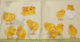 Serviette küken 25x25 (o1) 2Stk.