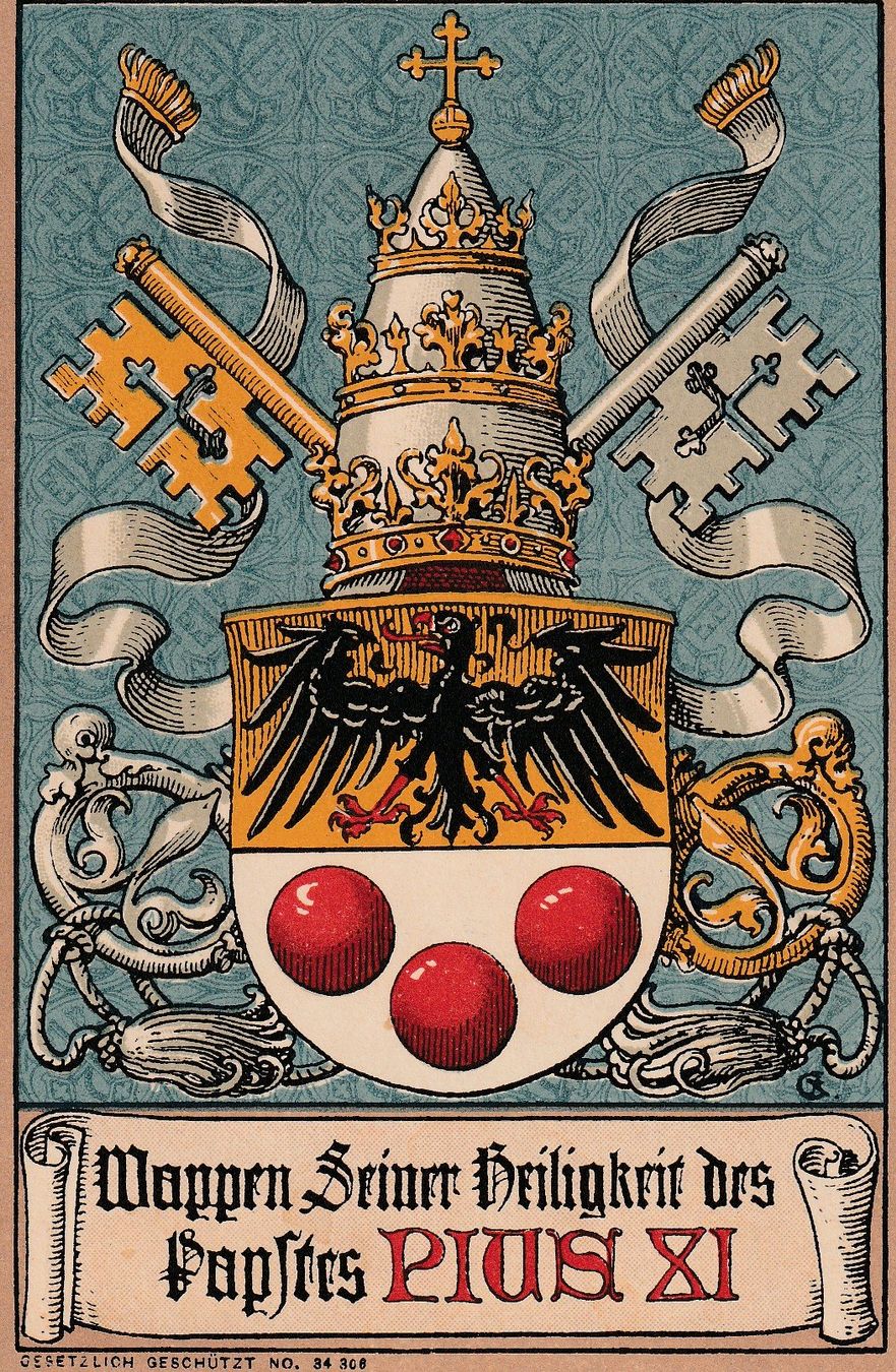 Ansichtskarten: AK - Papst Pius XI - gelaufen – Gebraucht aus Fribourg von schnalla92